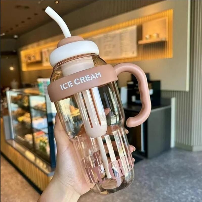 π§ Giant Water Bottle with Handle & Straw β Hydration in Style!