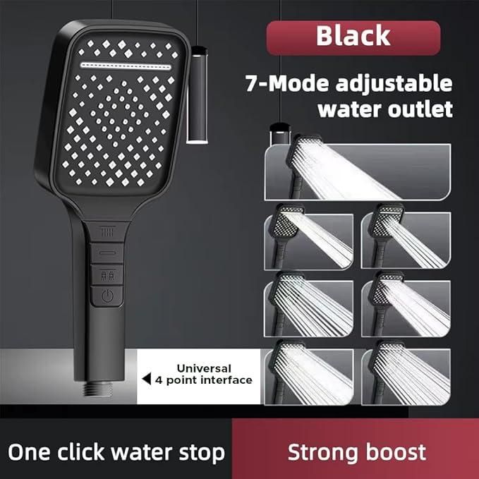 🚿 7 Modes Large Shower Head – Spa-Like Showers at Home Every Day!