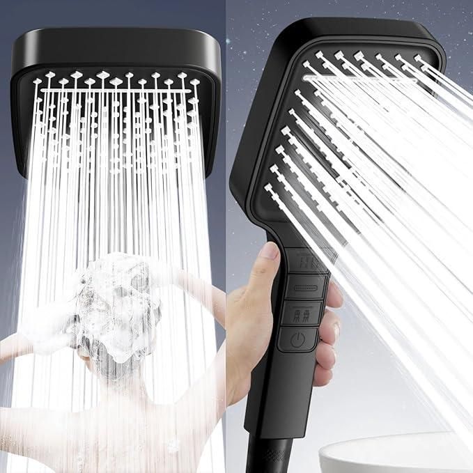 🚿 7 Modes Large Shower Head – Spa-Like Showers at Home Every Day!